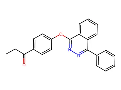 1-(4-((4-Phenylphthalazin-1-yl)oxy)phenyl)propan-1-one structure