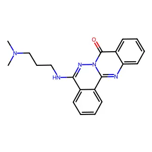 5-[3-(Dimethylamino)propylamino]quinazolino[2,3-a]phthalazin-8-one structure