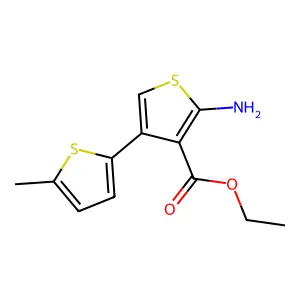 Ethyl 2-amino-4-(5-methylthiophen-2-yl)thiophene-3-carboxylate structure