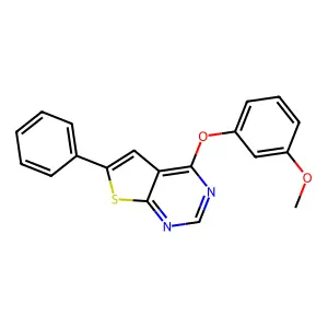 4-(3-Methoxyphenoxy)-6-phenylthieno[2,3-d]pyrimidine structure