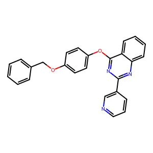 4-[4-(Benzyloxy)phenoxy]-2-(pyridin-3-yl)quinazoline structure