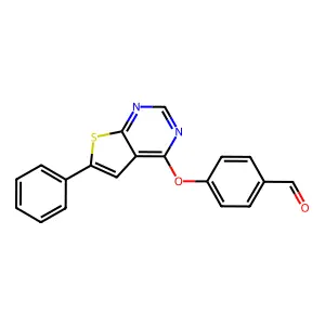 4-[(6-Phenylthieno[2,3-d]pyrimidin-4-yl)oxy]benzaldehyde structure