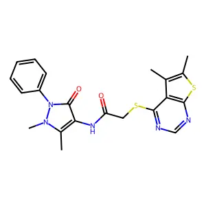 C21H21N5O2S2 structure