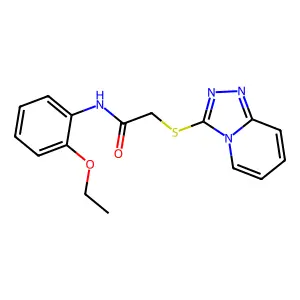 N-(2-ethoxyphenyl)-2-([1,2,4]triazolo[4,3-a]pyridin-3-ylsulfanyl)acetamide structure