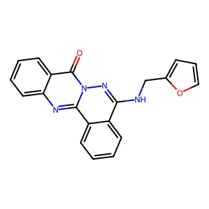5-((Furan-2-ylmethyl)amino)-8H-phthalazino[1,2-b]quinazolin-8-one structure