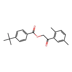 2-(2,5-Dimethylphenyl)-2-oxoethyl 4-tert-butylbenzoate structure