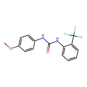 1-(4-Methoxyphenyl)-3-[2-(trifluoromethyl)phenyl]urea structure