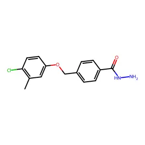 4-((4-Chloro-3-methylphenoxy)methyl)benzohydrazide structure