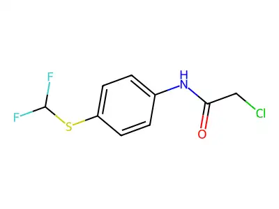 2-chloro-N-{4-[(difluoromethyl)sulfanyl]phenyl}acetamide structure