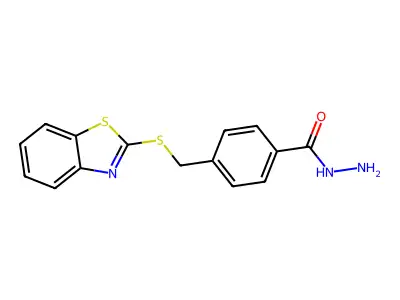 4-[(1,3-Benzothiazol-2-ylsulfanyl)methyl]benzohydrazide structure