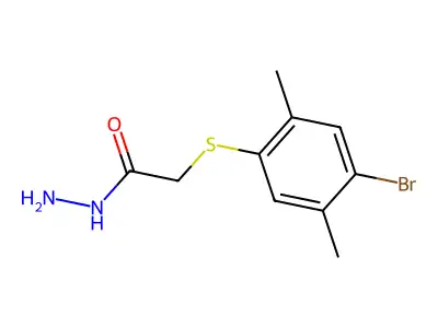 2-[(4-Bromo-2,5-dimethylphenyl)sulfanyl]acetohydrazide structure