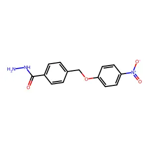 4-(4-Nitro-phenoxymethyl)-benzoic acid hydrazide structure