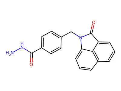 4-((2-Oxobenz(cd)indol-1(2H)-yl)methyl)benzoic acid hydrazide structure