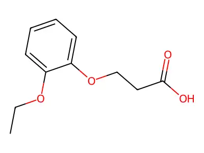 3-(2-Ethoxyphenoxy)propanoic acid structure