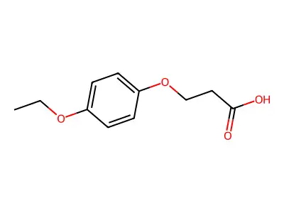3-(4-Ethoxyphenoxy)propanoic acid structure