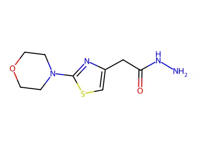 2-(2-(Morpholin-4-yl)-1,3-thiazol-4-yl)acetohydrazide structure