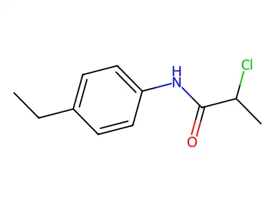 2-chloro-N-(4-ethylphenyl)propanamide structure