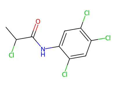 2-chloro-N-(2,4,5-trichlorophenyl)propanamide structure