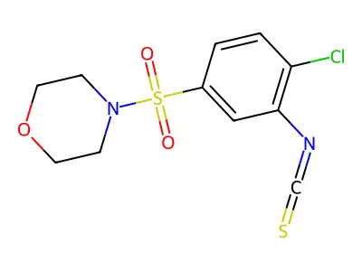 4-(4-Chloro-3-isothiocyanatobenzenesulfonyl)morpholine structure