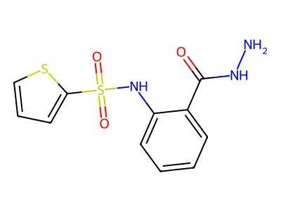 N-[2-(hydrazinecarbonyl)phenyl]thiophene-2-sulfonamide structure