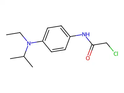 2-chloro-N-{4-[ethyl(methylethyl)amino]phenyl}acetamide structure