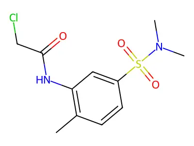 2-chloro-N-[5-(dimethylsulfamoyl)-2-methylphenyl]acetamide structure