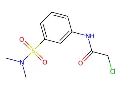 2-chloro-N-[3-(dimethylsulfamoyl)phenyl]acetamide structure