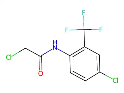 2-Chloro-N-[4-chloro-2-(trifluoromethyl)phenyl]acetamide structure
