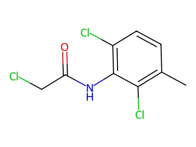 2-chloro-N-(2,6-dichloro-3-methylphenyl)acetamide structure
