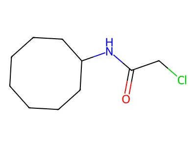 2-chloro-N-cyclooctylacetamide structure