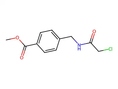 4-[(2-Chloro-acetylamino)-methyl]-benzoic acid methyl ester structure