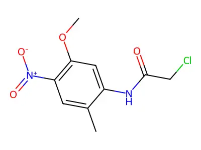 2-chloro-N-(5-methoxy-2-methyl-4-nitrophenyl)acetamide structure