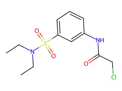 2-chloro-N-[3-(diethylsulfamoyl)phenyl]acetamide structure