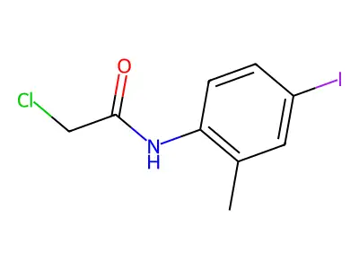 2-chloro-N-(4-iodo-2-methylphenyl)acetamide structure