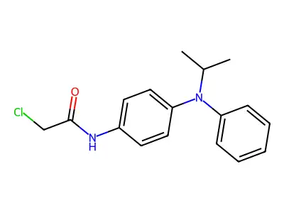 2-chloro-N-[4-(N-propan-2-ylanilino)phenyl]acetamide structure
