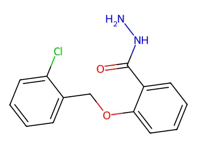 2-[(2-Chlorophenyl)methoxy]benzohydrazide structure