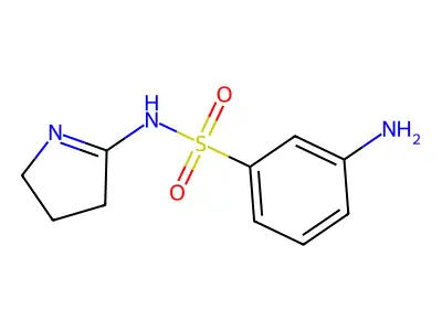 3-amino-N-(3,4-dihydro-2H-pyrrol-5-yl)benzenesulfonamide structure