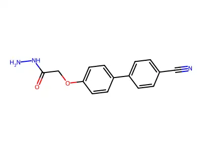 2-[4-(4-Cyanophenyl)phenoxy]acetohydrazide structure