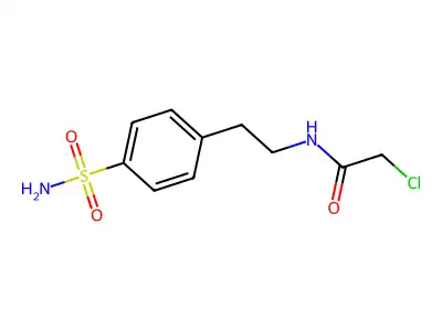N-[2-[4-(Aminosulfonyl)phenyl]ethyl]-2-chloroacetamide structure