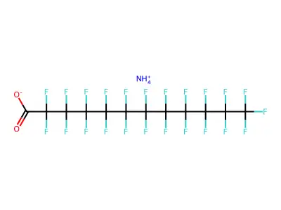 Ammonium tricosafluorododecanoate structure