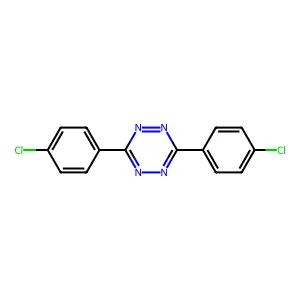 3,6-bis(4-chlorophenyl)-1,2,4,5-tetrazine structure