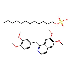 罂粟碱月桂基硫酸盐 structure