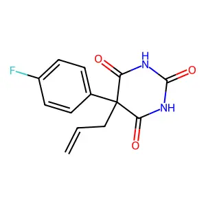 5-(4-Fluorophenyl)-5-(2-propen-1-yl)-2,4,6(1H,3H,5H)-pyrimidinetrione structure