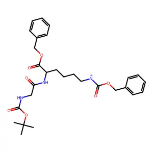 Boc-Gly-DL-Lys(Cbz)-OBn structure