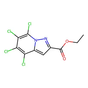 Ethyl 4,5,6,7-tetrachloropyrazolo[1,5-a]pyridine-2-carboxylate structure