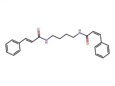 3-phenyl-N-[4-(3-phenylprop-2-enoylamino)butyl]prop-2-enamide structure