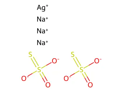 硫代硫酸银钠 structure