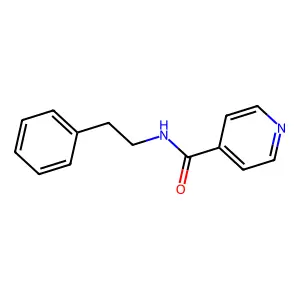 N-(2-phenylethyl)pyridine-4-carboxamide structure