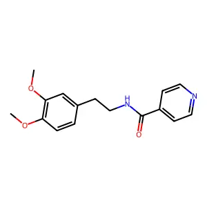 N-[2-(3,4-dimethoxyphenyl)ethyl]pyridine-4-carboxamide structure