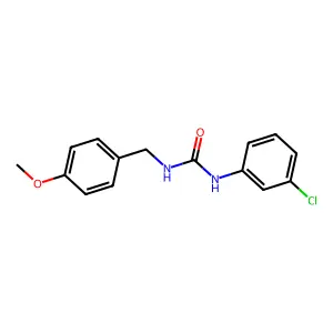 N-(3-Chlorophenyl)-N'-((4-methoxyphenyl)methyl)urea structure